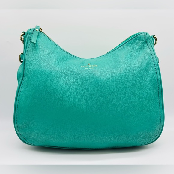 kate spade Handbags - Kate Spade Leather Turquoise Hobo Bag